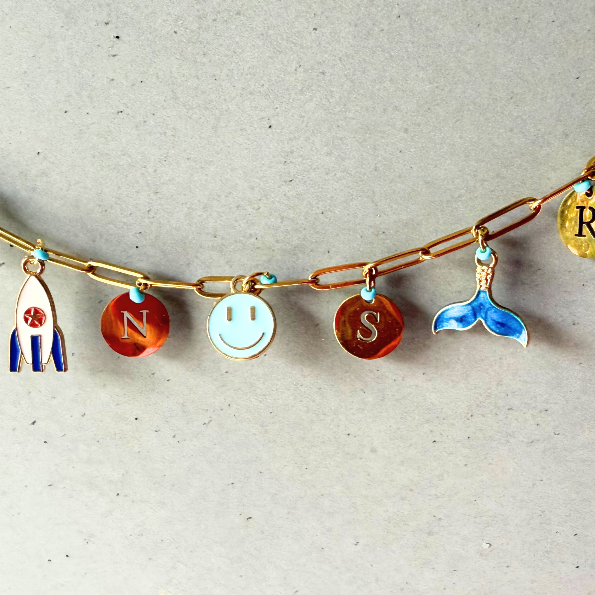 LumiLink Paperclip Charm Necklace