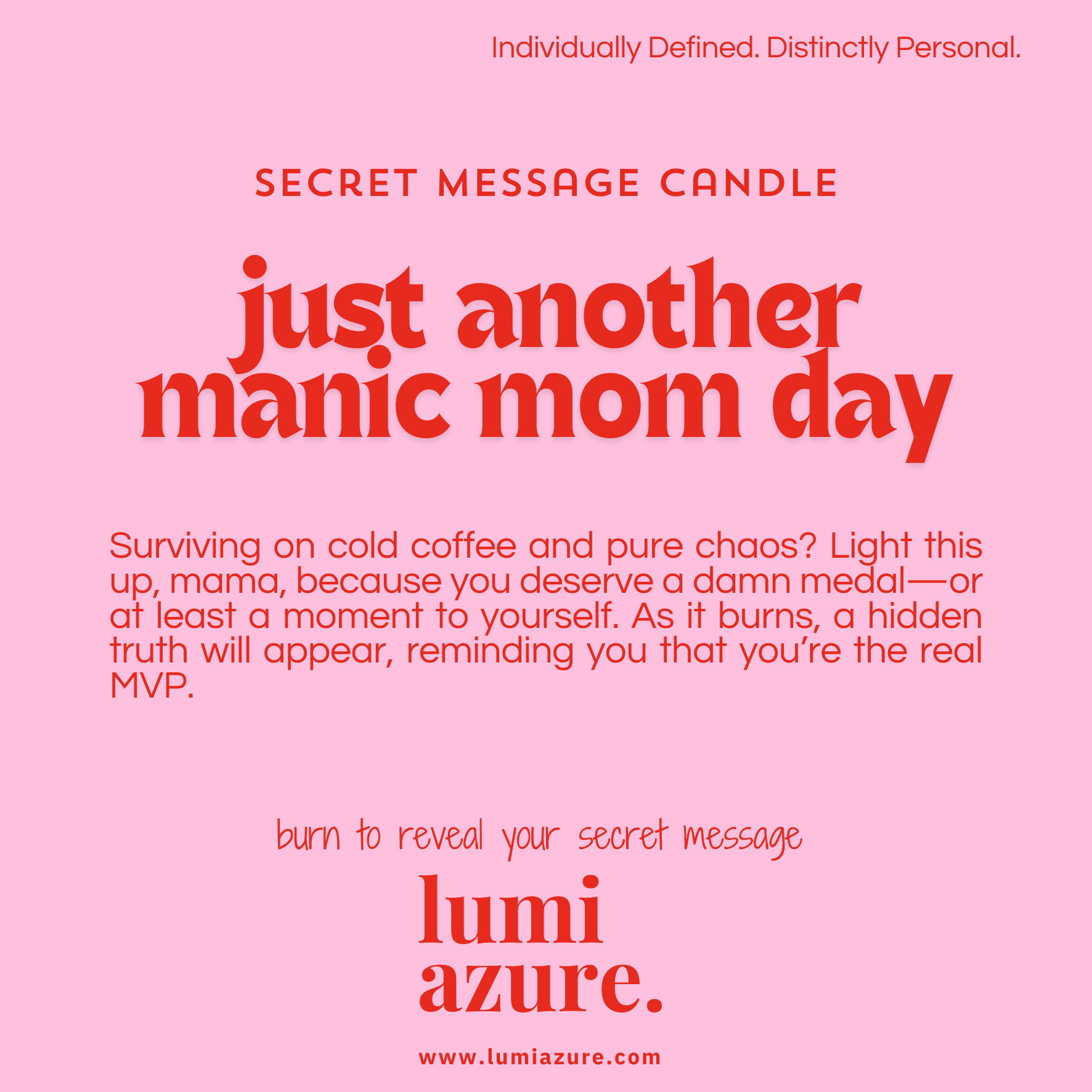 Secret Message Candle - Just Another Manic Mom Day