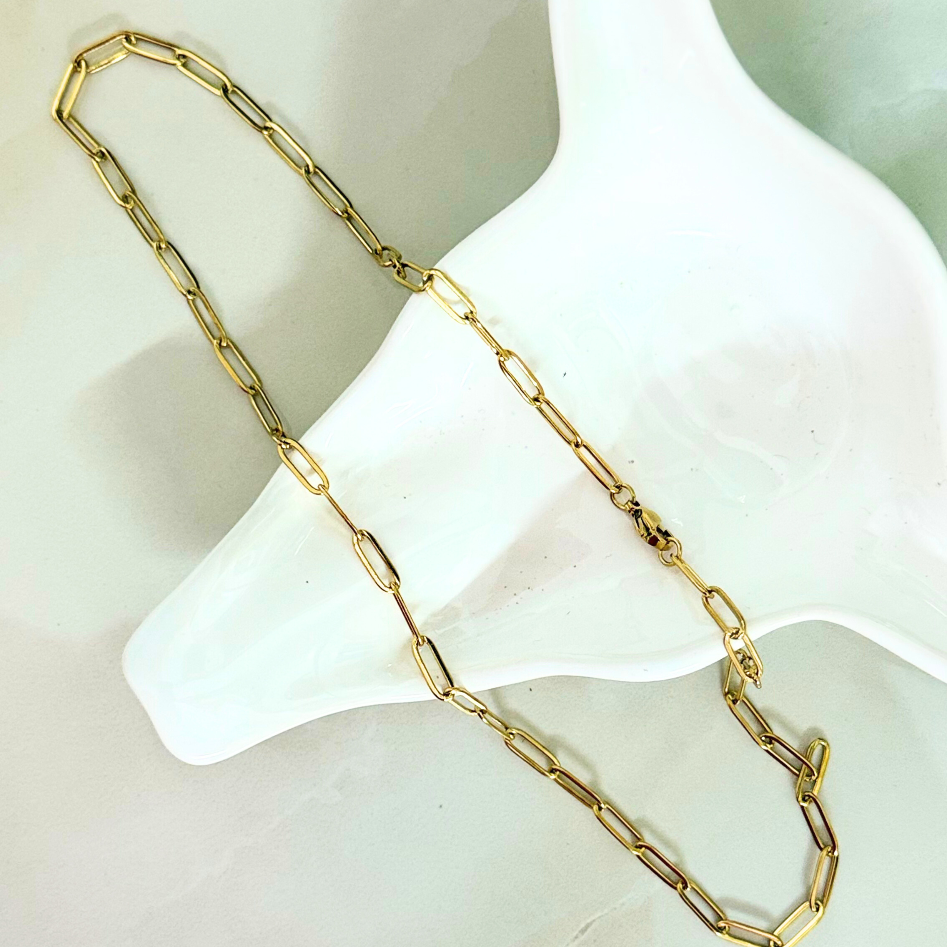 LumiLink Paperclip Charm Necklace