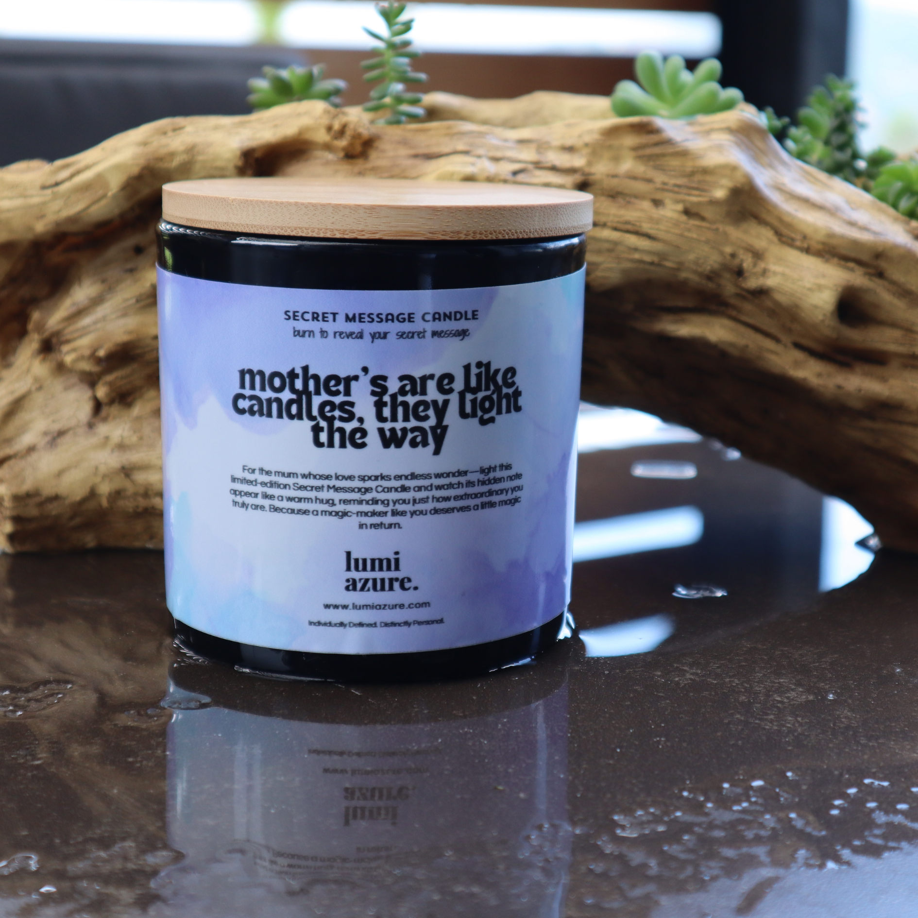 Limited Edition Mothers Day Secret Message Candle - lilac