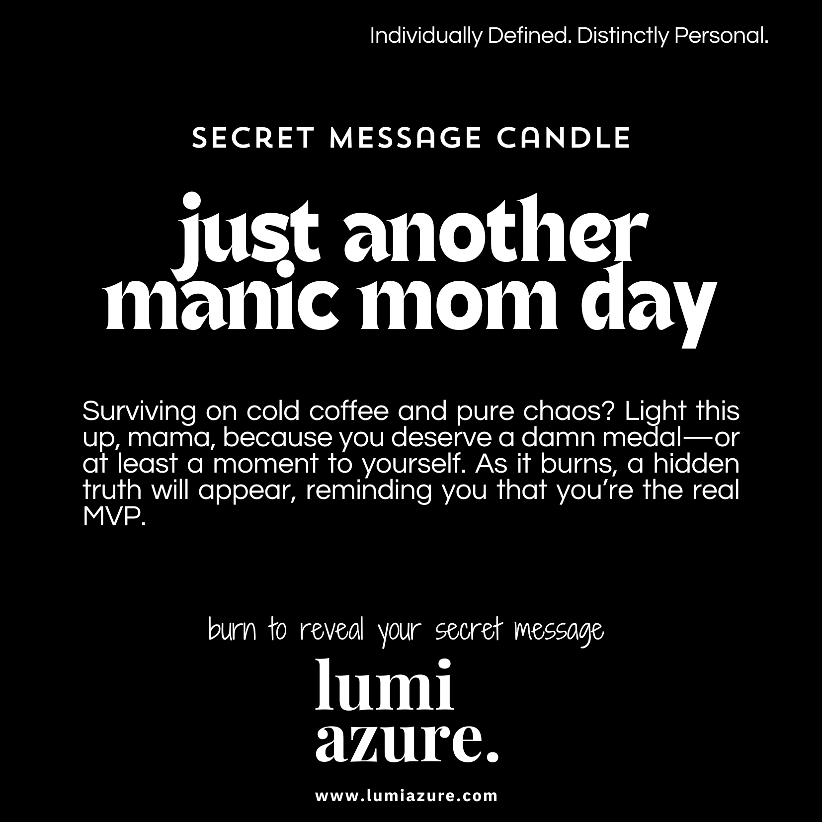 Secret Message Candle - Just Another Manic Mom Day