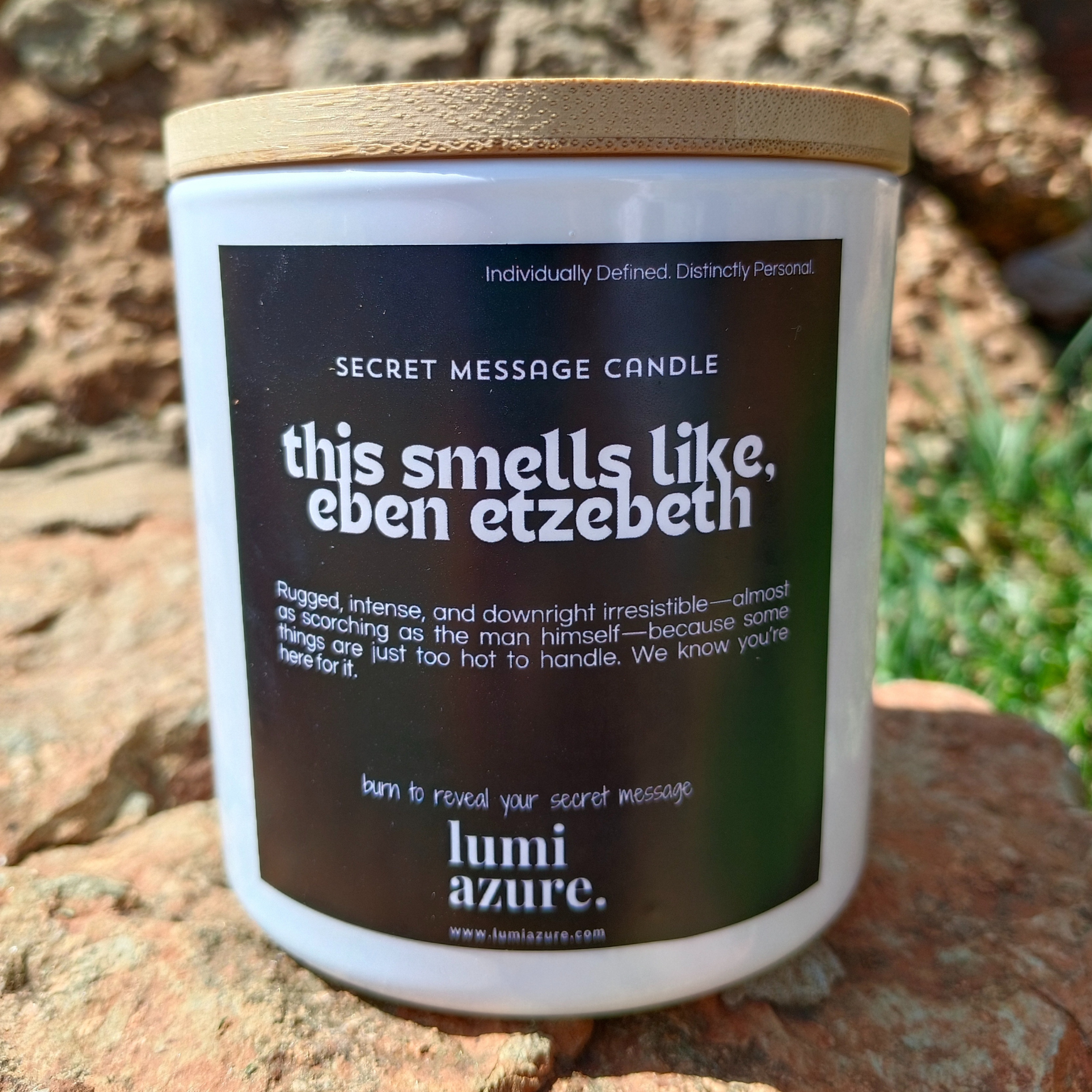 Secret Message Candle - This Smells Like, Eben Etzebeth